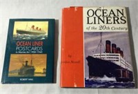 Vintage Books Ocean Liner Postcards by Robert