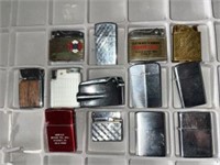 Lighter Collection (13) Zippos & more