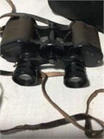 Keenview Binoculars in black leather case