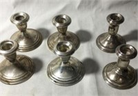 Sterling Candlestick Collection (6)
