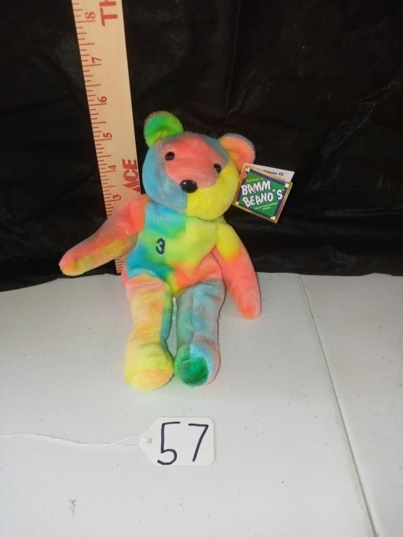 Tye Dye Bam Beano bear Rodriguez #3