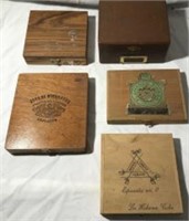 Vintage Wooden Cigar Boxes (5)