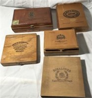 Vintage Wooden Cigar Boxes (5)