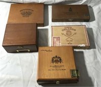 Vintage Wooden Cigar Boxes (5)