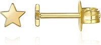 Minimalist 14k Gold-pl Star Stud Earrings