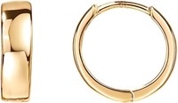 Minimalist 14k Gold-pl Small Huggie Hoop Earrings