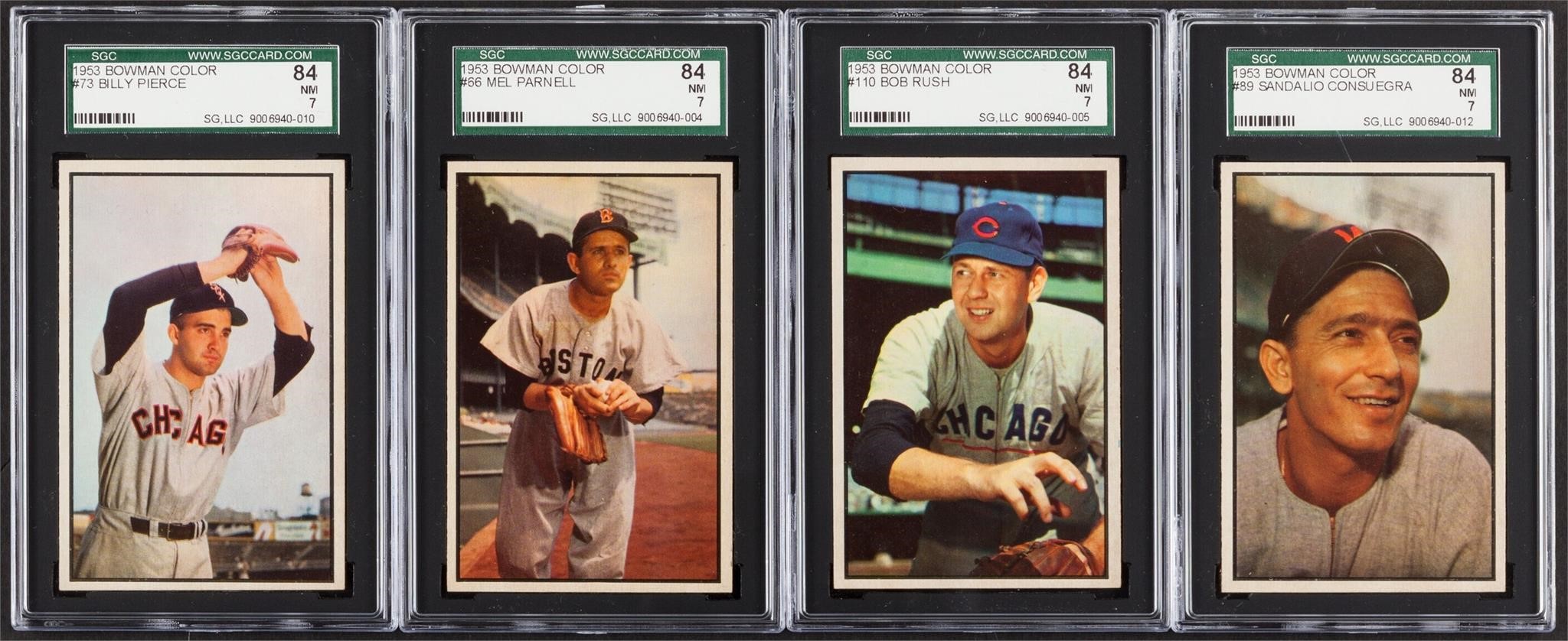 1953 Bowman Color SGC Graded Group of Four (4)