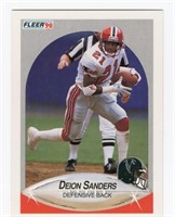 Deion Sanders 1990 Fleer Card Number 382