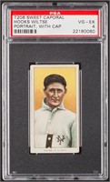 1909-11 T206 Sweet Caporal Hook Wiltse, PSA 4