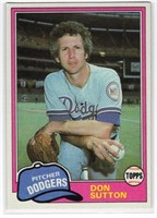 Don Sutton 1981 Topps Card number 605