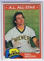 Paul Molitor 1981 Topps Card number 300
