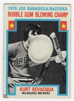Kurt Bevacqua 1976 Topps Bubble Gum Blowing