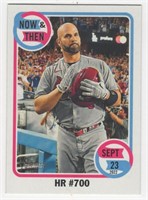 2023 Topps Now and Then Albert Pujols 700th Home