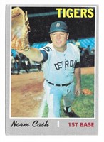 1970 Topps Norm Cash Card #611