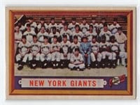 1957 Topps New York Giants Team Card #317