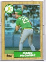 Mark McGwire ROOKIE CARD!! 1987 Topps Card number