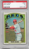 Pete Rose 1972 Topps Card number 559 with PSA Grad