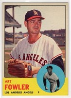 Art Fowler 1963 Topps Card number 454