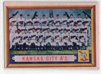 Kansas City Athletics 1957 Topps Card number 204