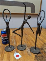 3 Modernist Metal Sculptures