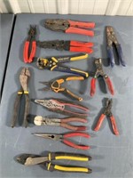 Electrical wire cutters and pliers