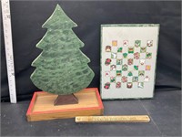 Christmas tree and board