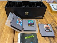 3 NES Games, Manuals & Carrying Case