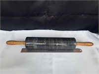 Marble Rolling Pin Black/Gray/White Resale $20