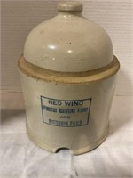 Red Wing Chicken Waterer (hairline  cracks )