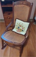 Wooden Rocking Chair
 35"T
