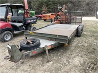 1986 Evens 16' tandem axle trailer