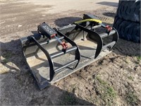 72" skidsteer mount bucket grapple