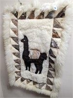 Alpaca Lama Fur Hanging Wall Art  43 x 29"