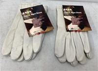 2x Endura Roper Work Gloves Size M Cowhide