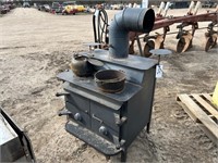 Wood Stove, kettle, etc