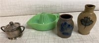 Pottery, Read & Barton Sugar Bowl, Green Sunkiss