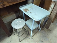 Metal Stool & Table