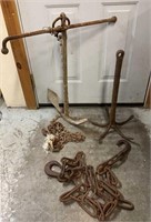VINTAGE SHIPS ANCHOR--VERY OLD & Other Anchor &