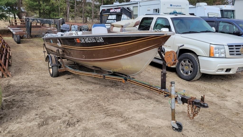 17' Smoker Craft Boat and Trailer