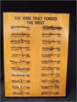 "The Wire That Fenced The West",  Wall Hanging