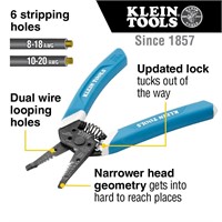 Klein Tools K11095 Klein-Kurve Wire Stripper and C