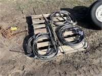 (5) Rolls Steel Cable, Threaded Rods