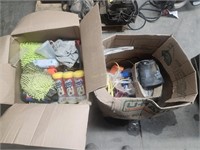 2 Boxes Shop Items, Lubricants, Hardware, Other