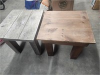 (2) Wood Tables