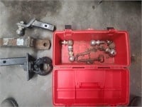 Toolbox with (3) Receiver Hitches  and Balls