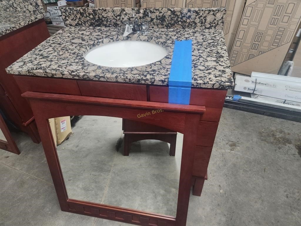 Omega Prairie Vanity w/granite top