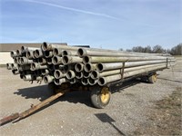 6in Irrigation Pipe w/ Hay Wagon