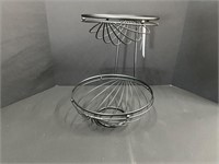 Metal Two-Tier Fruit Basket