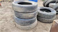 (4) 285/75R24.5 Tires