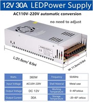 NEW $45 AC to DC Converter Switch Power Supply